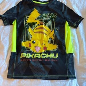 Jumping Beans Black and Neon Green Active Shirt